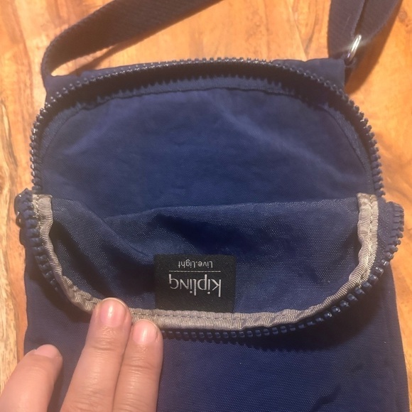 Kipling Eldorado bag in Blue with grey lining. Excellent condition. - Picture 7 of 11